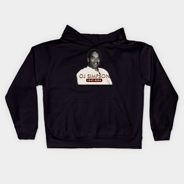 Artdrawing oj simpson 23 Kids Hoodie by Rohimydesignsoncolor